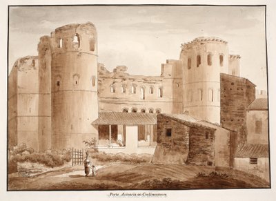 La Porta Asinaria o Coelimontana, 1833 da Agostino Tofanelli